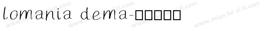 lomania dema字体转换